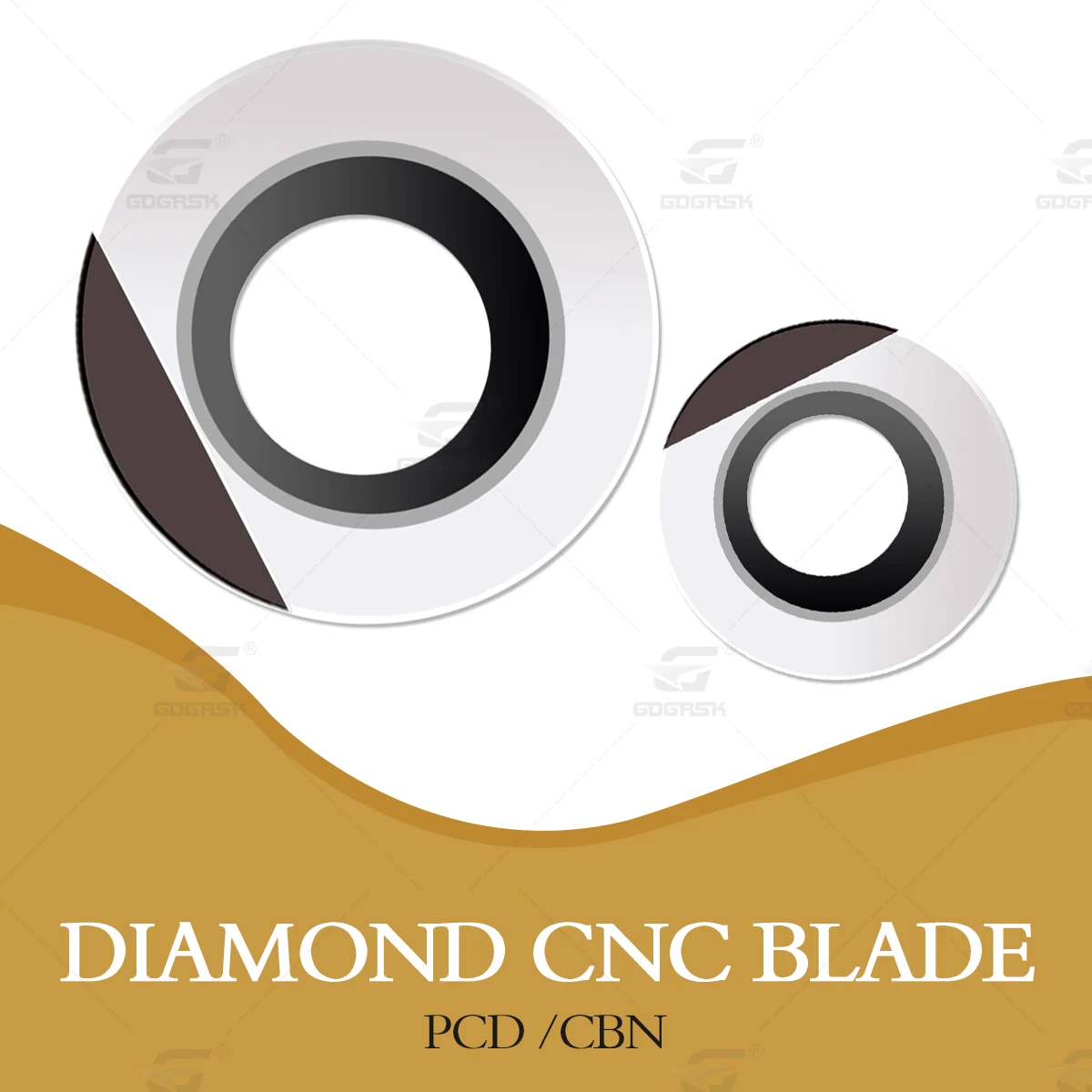 CNC Lathe Tool Milling Cutter Diamond Blade Cubic Boron Nitride RPMT10T3 CBN Quenched Steel PCD Copper Aluminum R5 Round Inserts