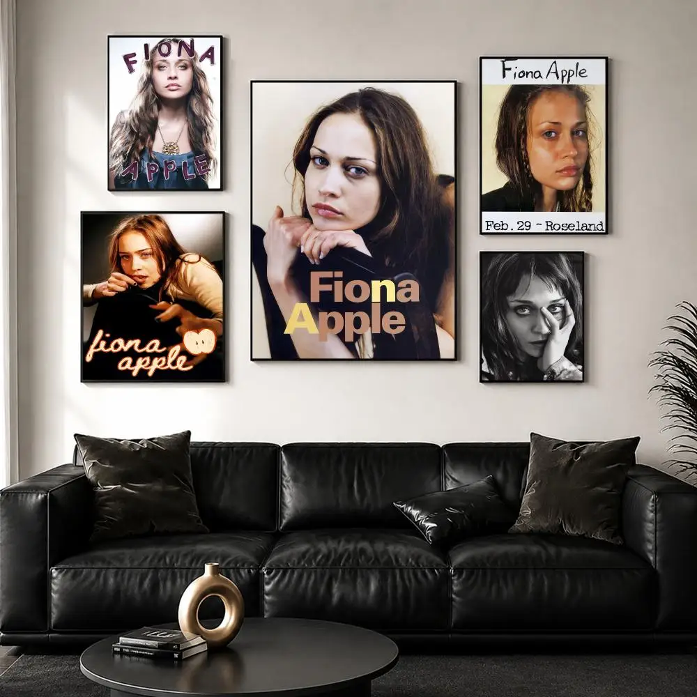 Singer Album F-Fiona Apple Poster Self-Adhesive Wall Sticker Mural Art Print for Bedroom Living Room Hallway Home Decor Gift