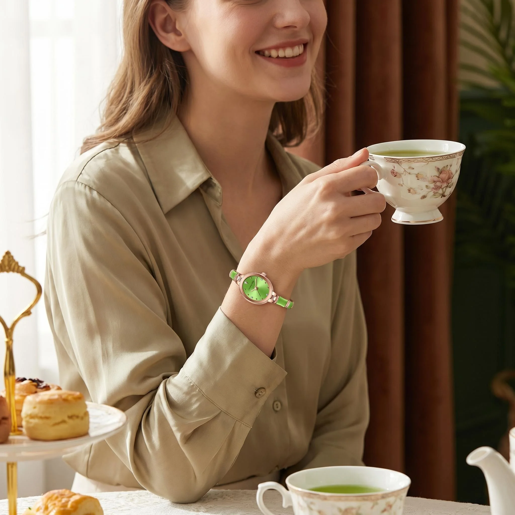 Montre en quartz vert pour fem - Edge Tape Roll avis et prix