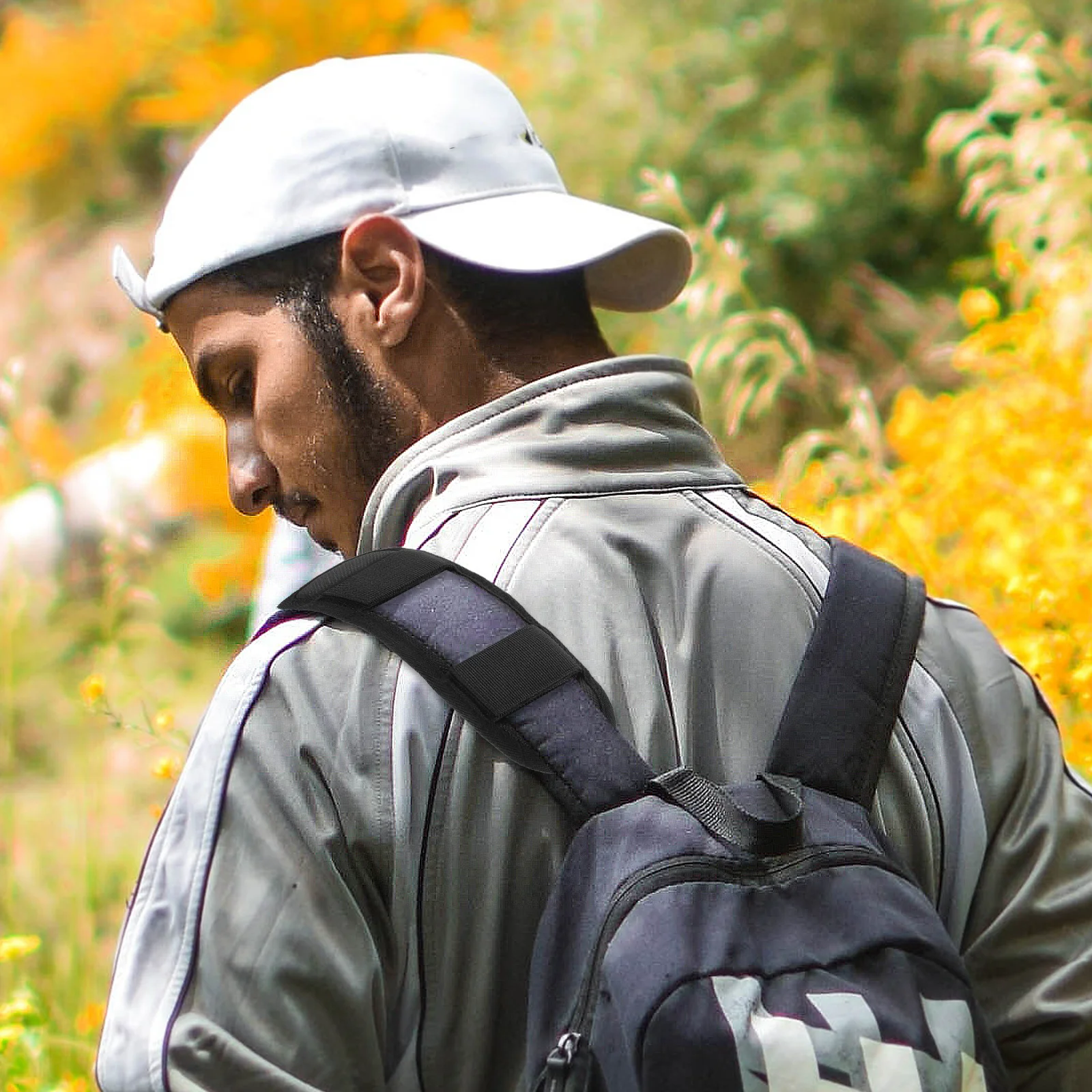 

Strap Pad For Backpack Camera Bag Thick Lightweight Decompression Pads Wear-Resistant Nylon Shoulder Bag Strap Cushion -