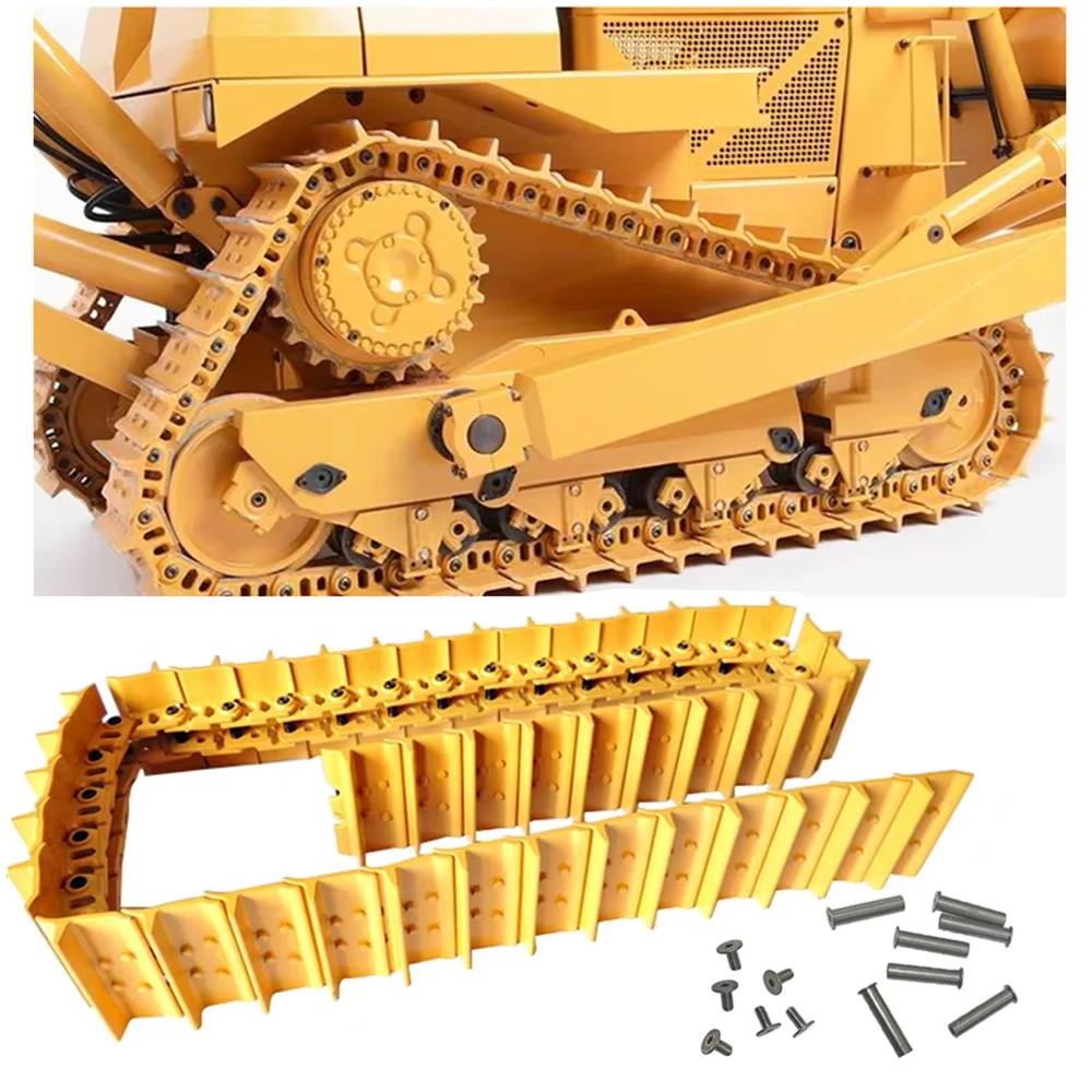 RC Hydraulic Bulldozer Crawler Suitable for D9T D10T DXR2 JDM 98 Loader Bulldozer Model Metal Walking Crawler Toy Accessories