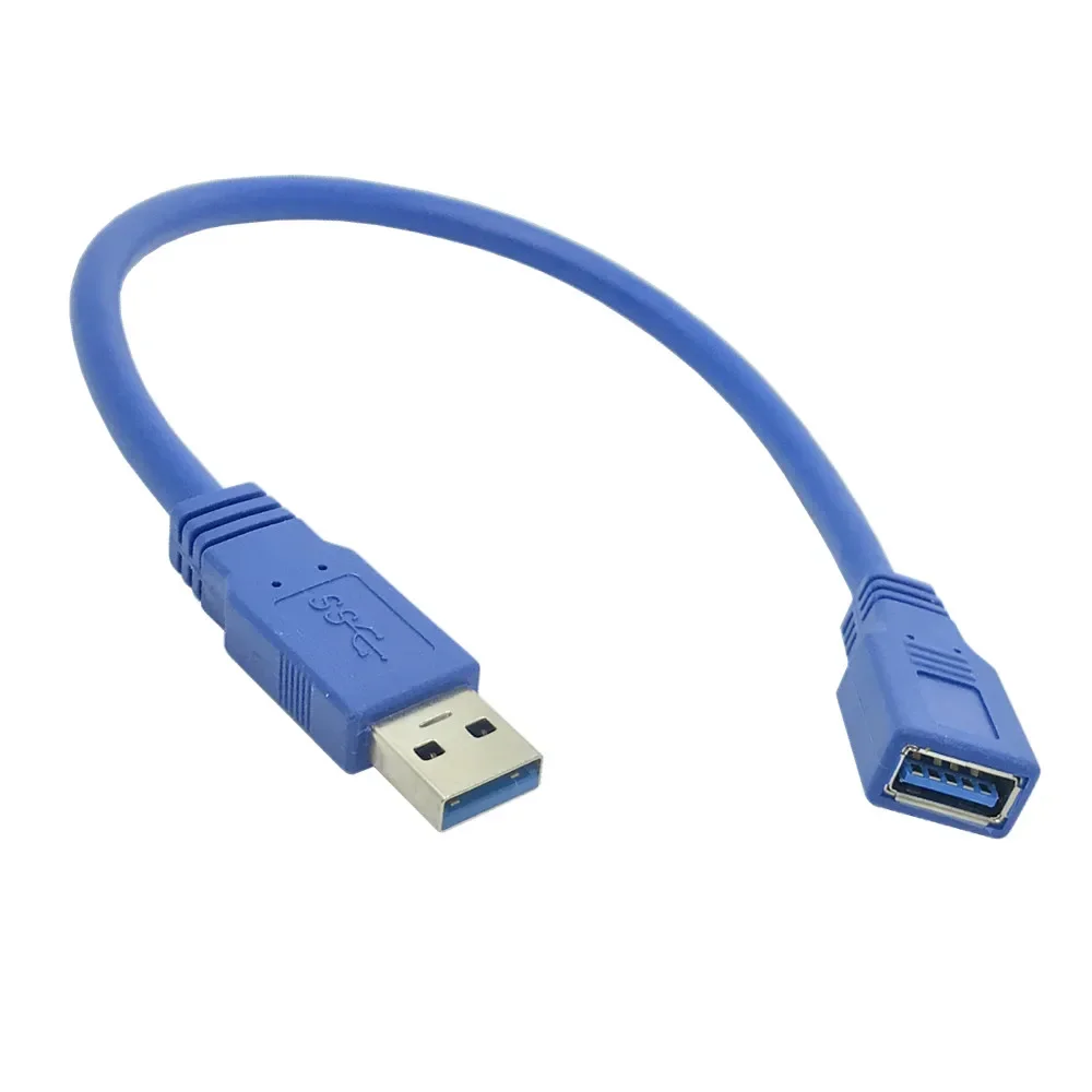 USB Extension Cable USB 3.0 Cable Extender for PC Laptop Smart-TV PS4 Xbox SSD USB 3.0 2.0 Male to Female Cord Data Cable 0.3m