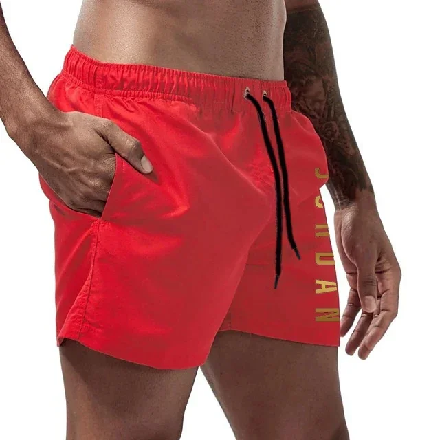 2026 Men's Swimming Quick-Drying Beach Printed Shorts Unisex Sports Surf Shorts Lined Beach ShortsS-4XL