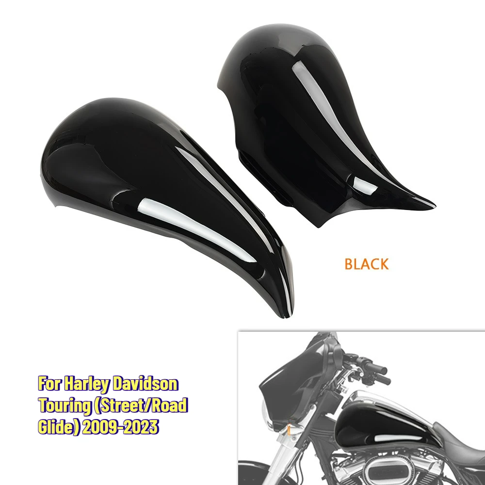 Motorcycle Stretched Fuel Tank Cover Shroud Gallon for Harley Davidson Touring Street Road Glide FLTRX 2009-2023Glossy Black ABS