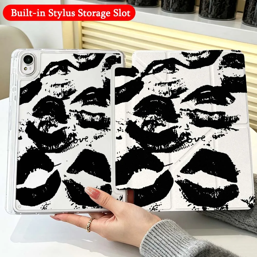Kiss Lips Love Words Case For Huawei Honor Matepad Pad X10 X9 GT Pro V9 9 Air SE 12X 11.5 11 13.2 11.5s inch Foldable Tablet