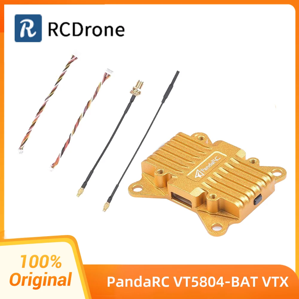 PandaRC VT5804-BAT VTX Analog Camera Kit 5.8G 40CH 2500mW 2.5W Transmitter OSD FPV 6-36V for RC FPV Drone Long Range Airplane