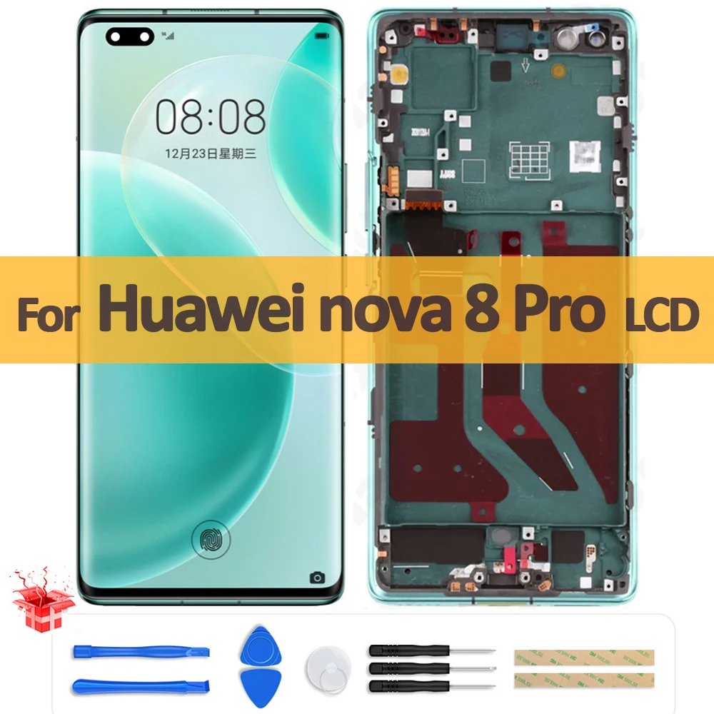 

6.72" Original For Huawei nova 8 Pro 5G BRQ-AL00 LCD Display Touch Screen Digitizer Assembly For Nova8 Pro BRQ-AN00 Repair Parts