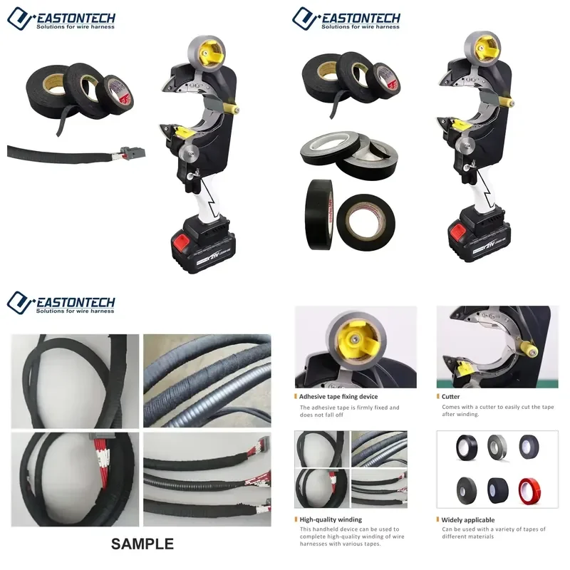 for FACTORY Manual Handheld Portable Wire Harness Tape Wrapping Machine Rechargeable Battery Lasts 5 Hours Suitable for OD