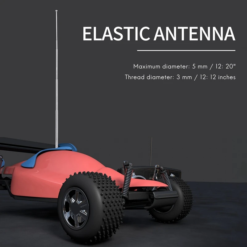 RC Modell Auto 5 Silber 5 Abschnitt 3 mm Außengewinde Expansions antenne