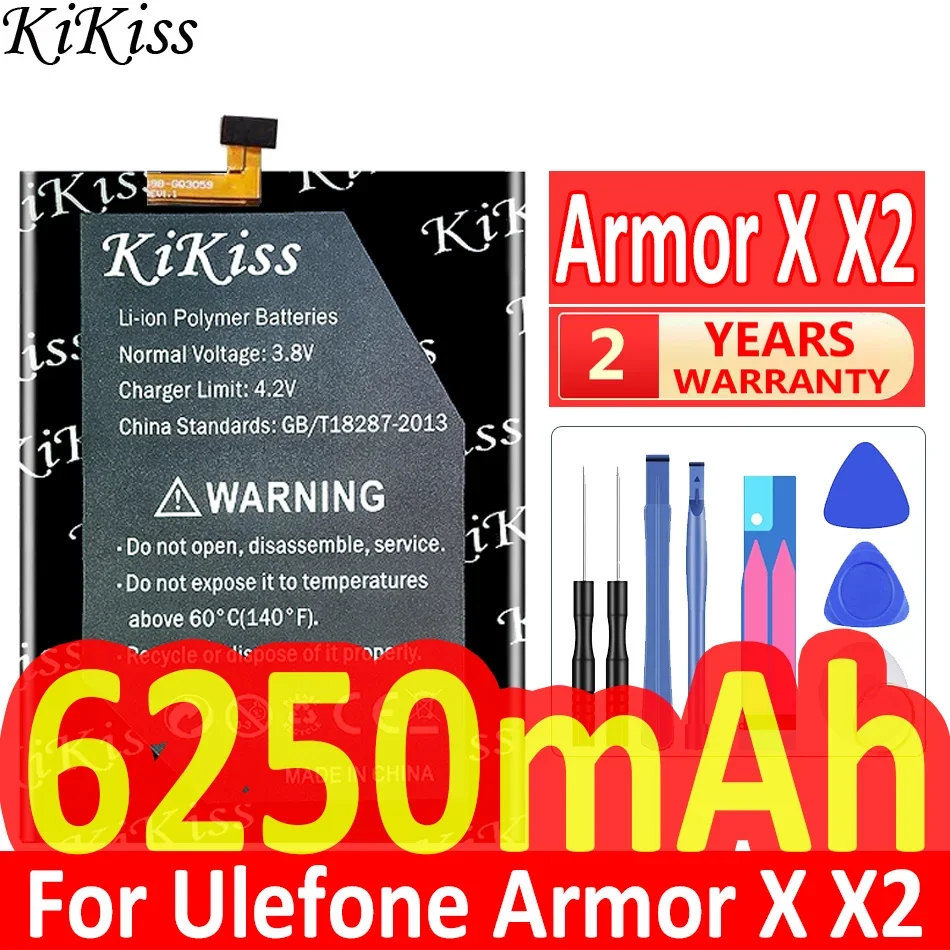 

6250mAh KiKiss Powerful Battery X X2 for Ulefone Armor X /X2 3059