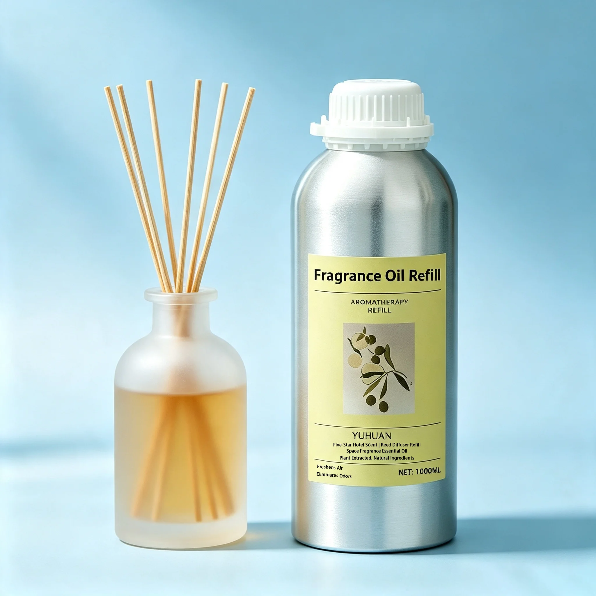 500ml / 1L Shangri‑La Sandalwood Fragrance Refill Oil Reed Diffuser Essential Oil Supplement Liquid Long‑Lasting Air Freshener