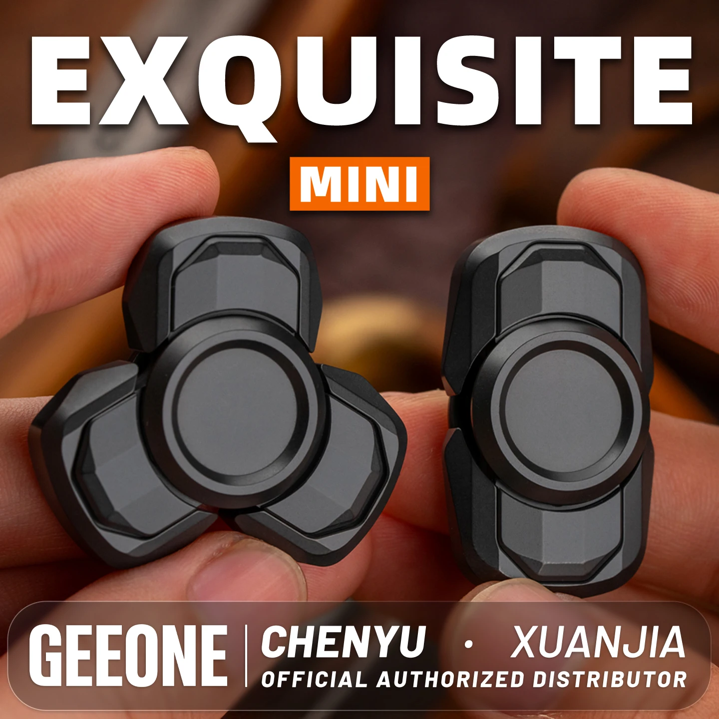 CHENYU Mini Open Nail Classic Tri-Spinner Spinning Top Stress Relief Fingertip Gyro Portable Finger Metal Bearing Spinner Toys