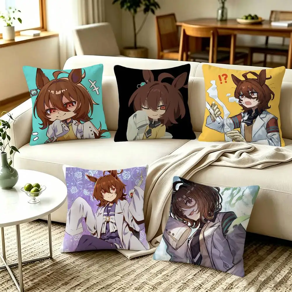 Agnes Tachyon Uma Musume Pretty Derby UMA  Pillow Covers, Home Sofa Cushion Covers and Aecorative Custom