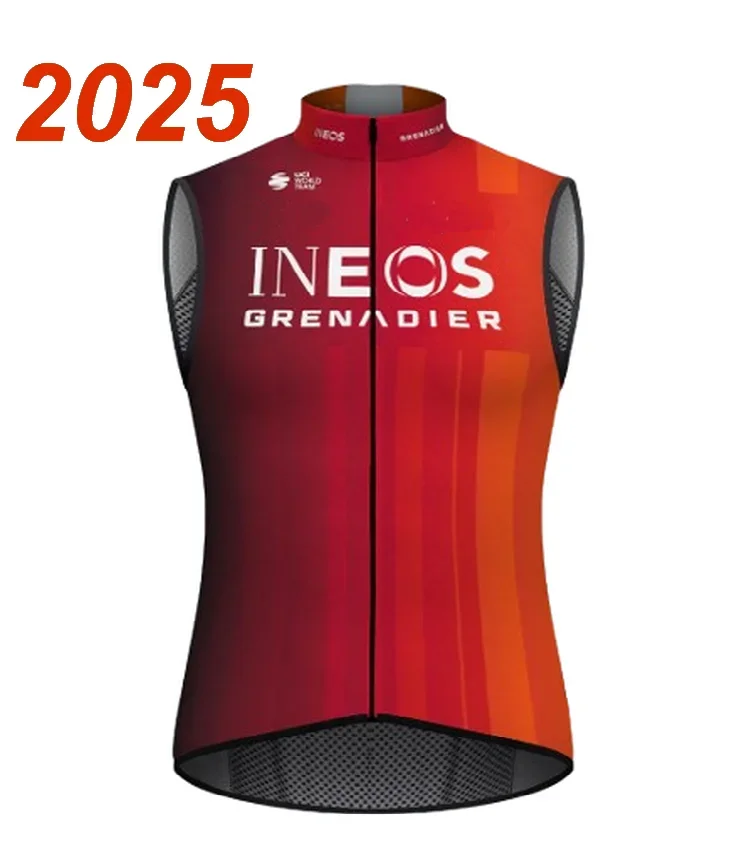 Windproof 2025 INEOS Grenadiers Team Sleeveless Cycling Jacket Vest Gilet Mtb Clothing Bicycle Maillot Ciclismo