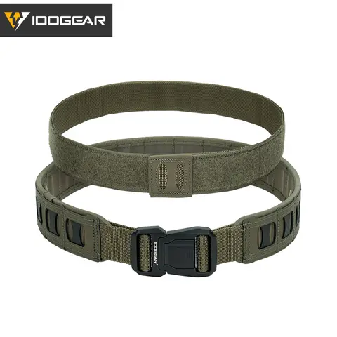 IDOGEAR 2 Inch Tactical Belt Quick Release Buckle MOLLE with Inner belt  Lightweight Duty Belt 3431