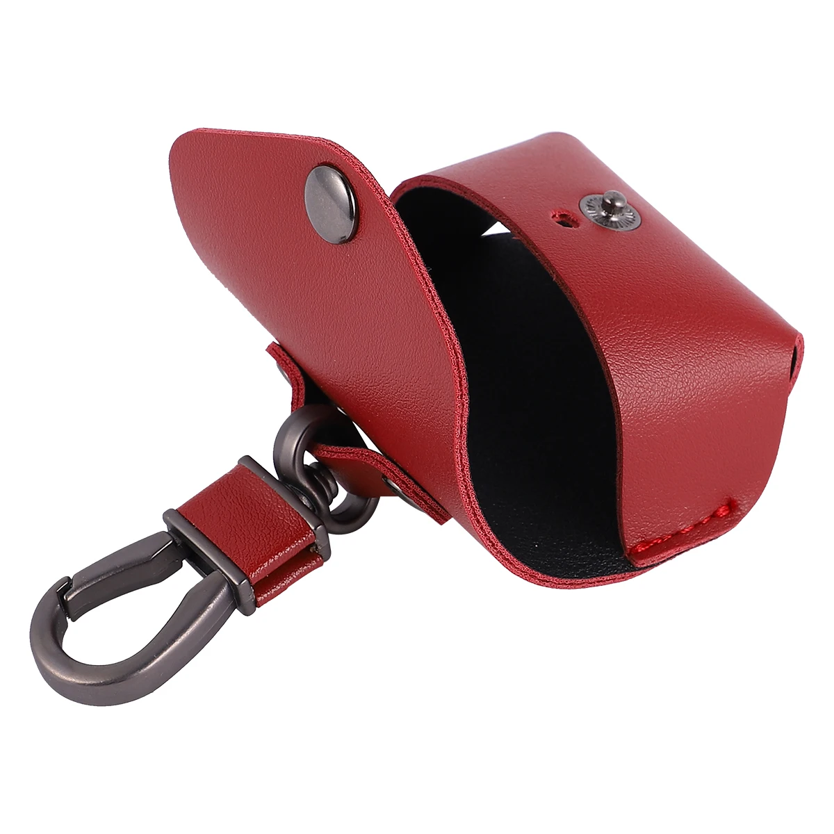 

Protective Case for Wireless Earphone Charging Cover Keychain Compatible Durable Portable Travel Design Metal Closure