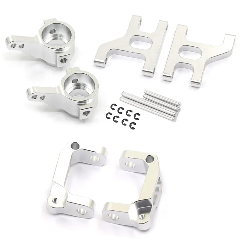 Metal Front Steering Cup C Hub Carrier Suspension Arm Set for 1/10 RC Crawler Car Tamiya CC01 CC-01 Upgrade Parts,2