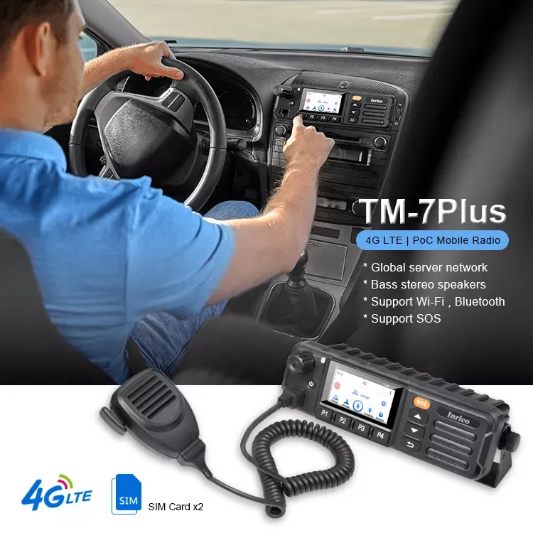 كامورو 4G راديو متنقل TM-7 Plus شبكة راديو السيارة راديو السيارات جهاز اتصال لاسلكي متنقل مع شاشة تعمل باللمس #3