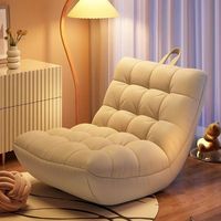 Comfortable Tatami Caterpillar Single Sofa Bean Bag Lounger with Ottoman Stylish Caterpillar Lazy Sofa Bed Couch with Filler