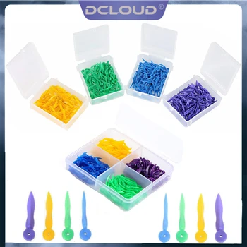 Cales dentaires jetables, cale d'écart dentaire avec extrémité, trou circulaire en plastique, accessoires de soins bucco-dentaires pour dentiste médical, matériel de dentisterie