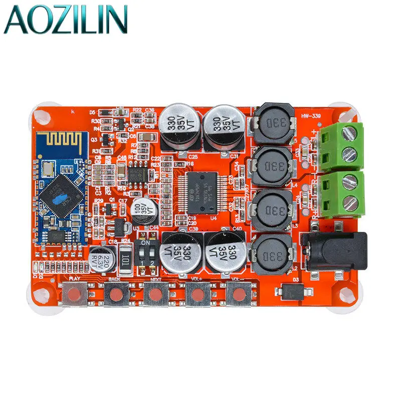 AOZILIN TDA7492P Bluetooth Amplifier Board CSR4.0 Digital Audio Receiver 2x50W Vintage Speaker Modification