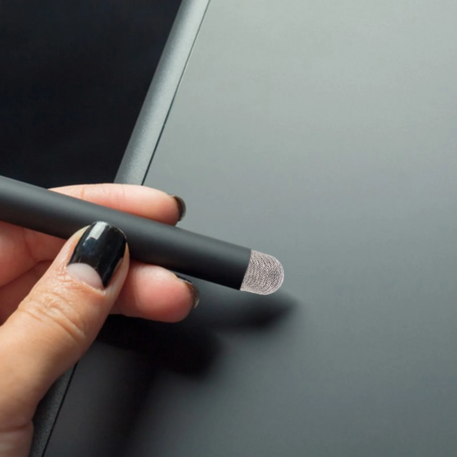 

10Pcs Capacitive Pen Tips Replacement Stylus Tips Mesh Fiber Pen Nibs Compatible with Touch Screens Drawing Writing