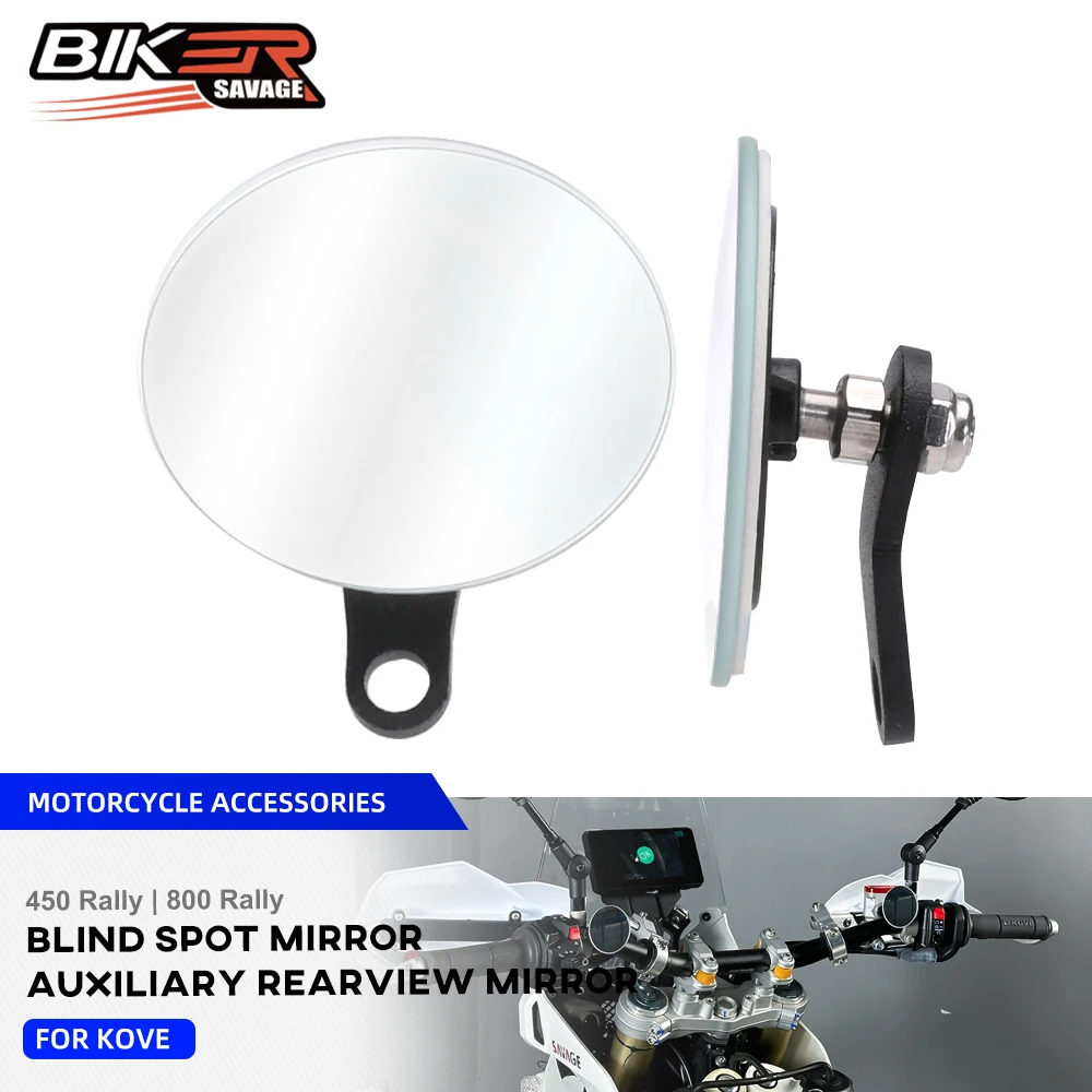 

For KOVE 450 800 Rally 2023-2024 Blind Spot Mirror Adjustable Auxiliary Rearview Mirror Wide Vision Mirrors Classic Cafe Racer