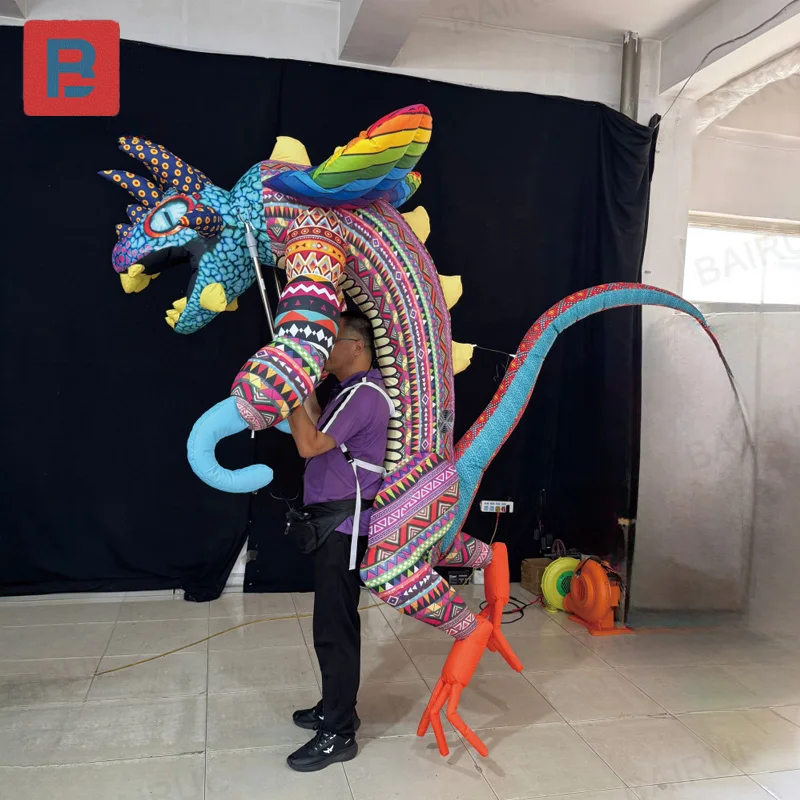 Inflatable insects, stage parade event printed inflatable creative biological characters puppet insects puppet insects