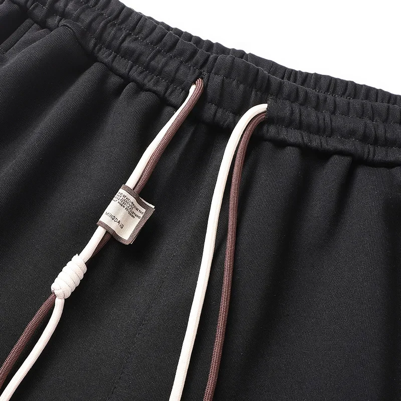 Pantalones de talla grande 6XL 10XL para hombre, pantalones de chándal grandes y altos para hombre, pantalones para correr de pierna ancha, ropa de calle para hombre, parte inferior acanalada con cordón de Hip Hop