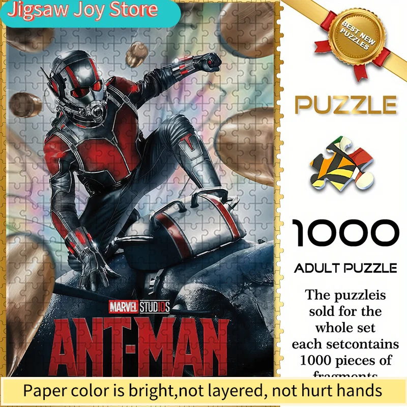 

of Marvel-Themed Seamless Puzzles Z11.3-70, Featuring Ant-Man'S Micro-Battle Movie Art Design - Durable Thick Puzzle, a Great