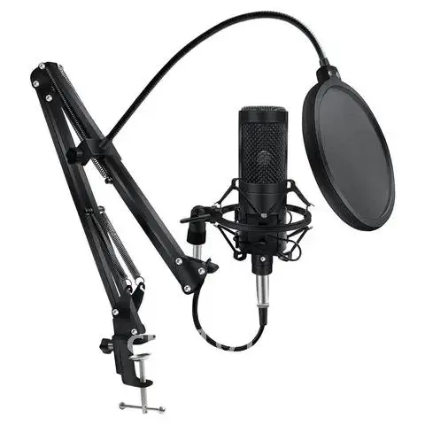 

Condenser Microphone for PC Computer Professional Microphone With Stand XLR Mic Recording Chating Studio Microfone