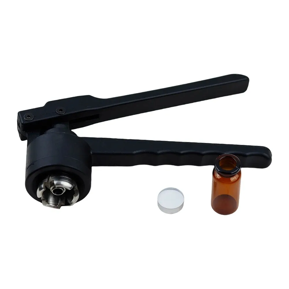 20mm Glass Vial Crimper Vials Sealing Machine Cap Capper Bottle Crimping Capping Tools，Stainless Steel Cover Head