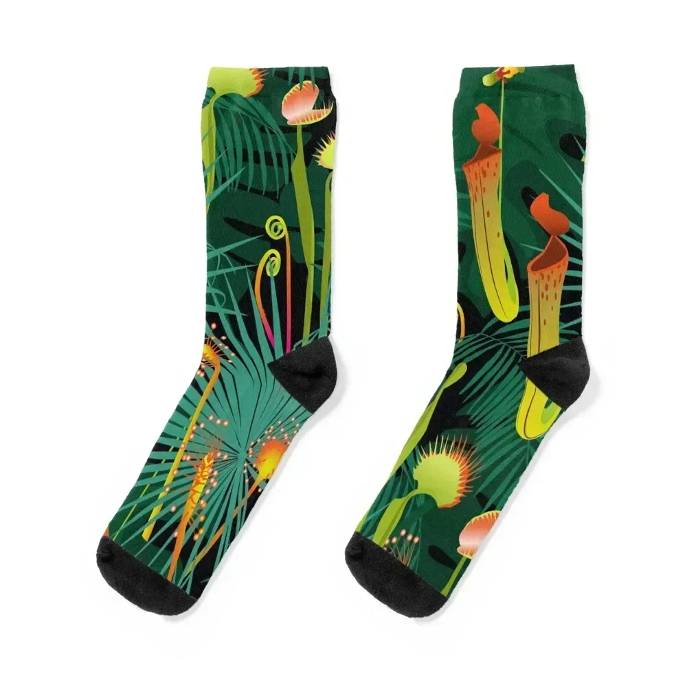 nocturnal carnivorous flora Socks fashionable sheer hiphop Designer Man Socks Women's