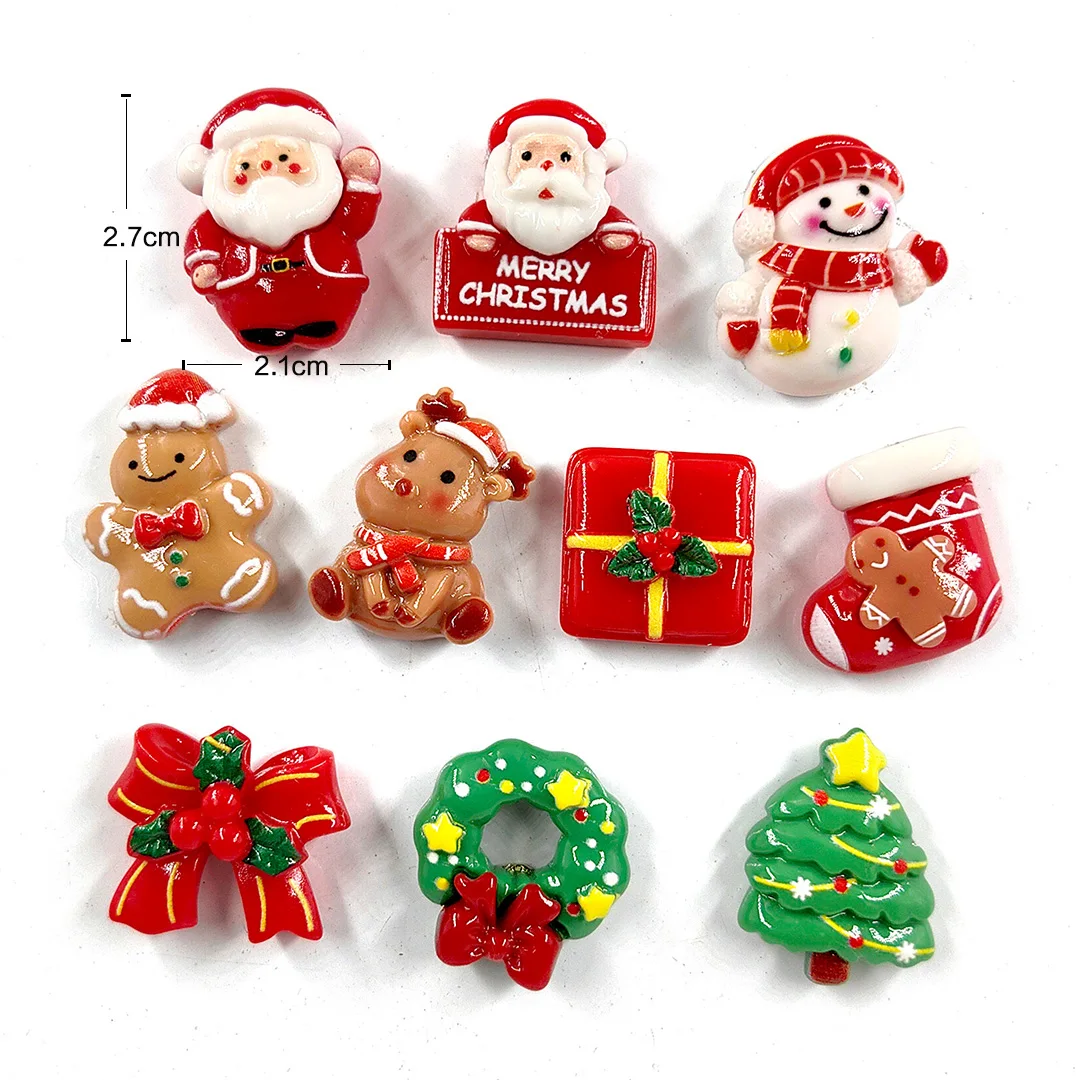 10pcs Christmas Vegetable Fruits Sushi Animal Resin Refrigerator Fridge Magnet Whiteboard Sticker Decoration Kitchen Accessories