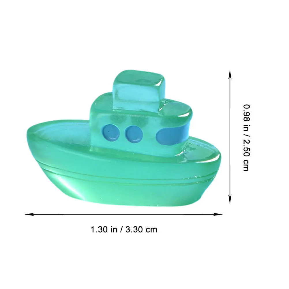 6 pezzi mini barca a remi modelli di vela barca a vela figurine miniature ornamento giocattoli da bagno