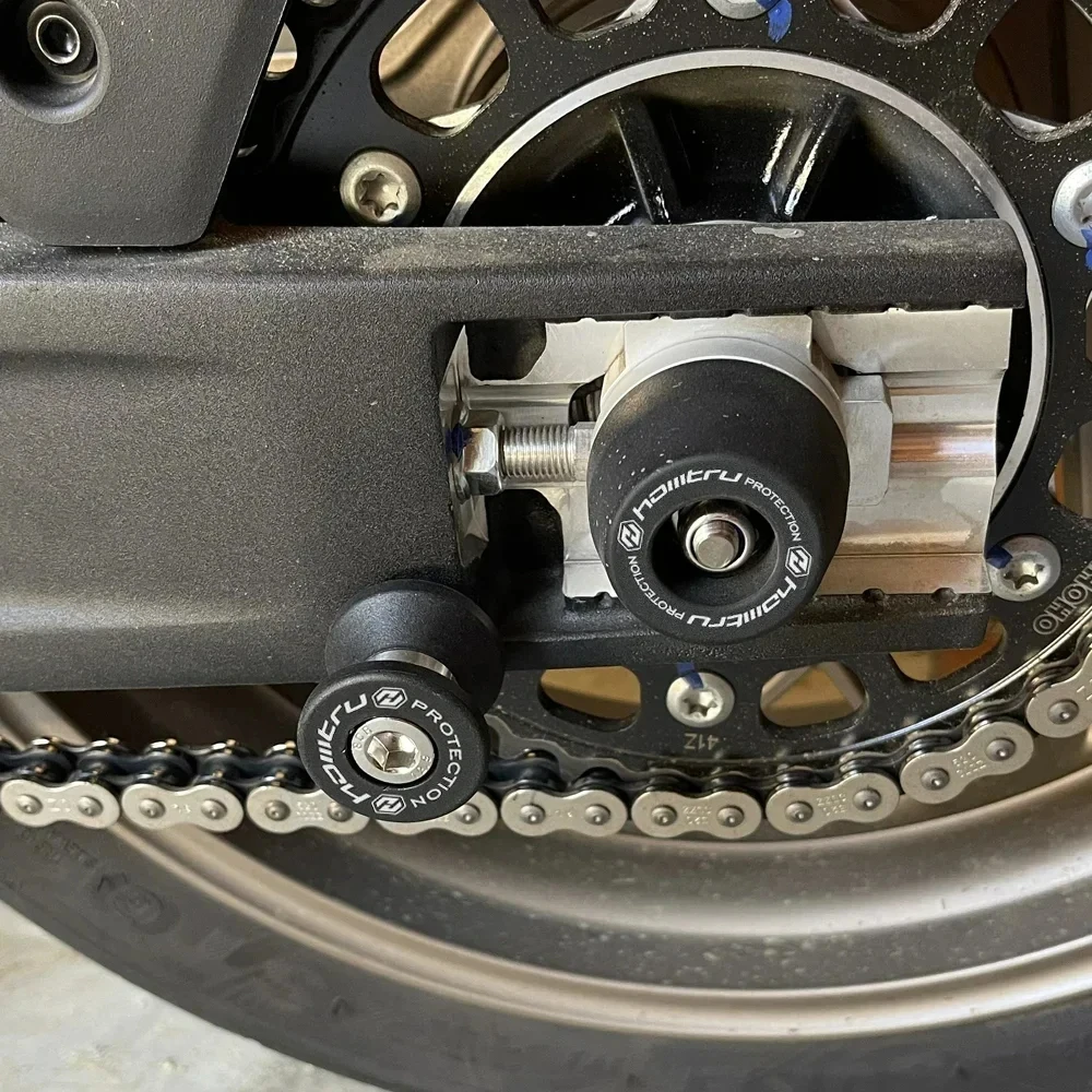 Rear Front Axle Fork Crash Sliders Motorcycle Wheel Protector Kit For Yamaha MT-09 MT-09SP / Tracer9 Tracer 9 GT 2021-2024