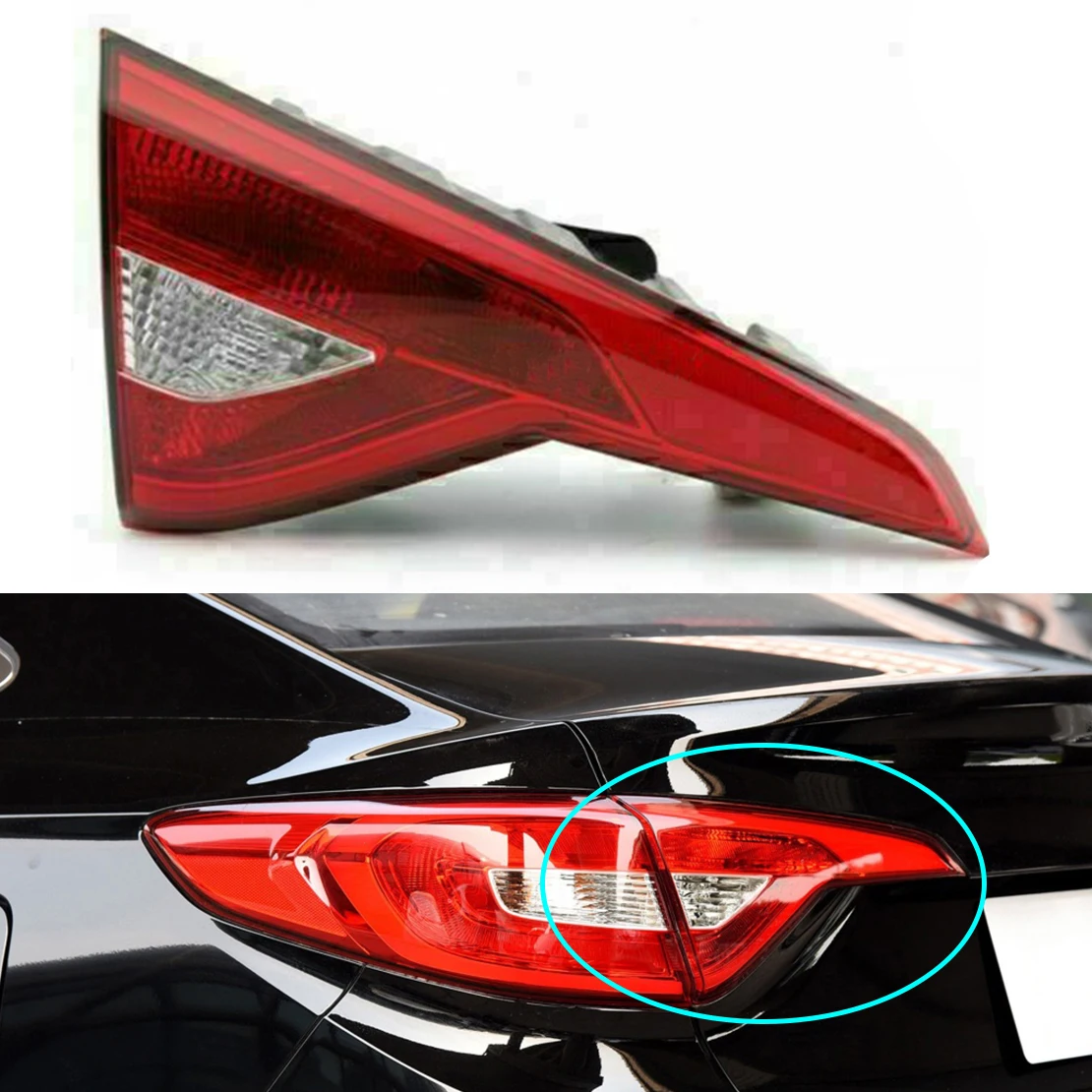 

HY2802124C Car Rear Left Inner Tail Light Brake Lamp 92403C2000 Fit for Hyundai Sonata 2017 2016 2015