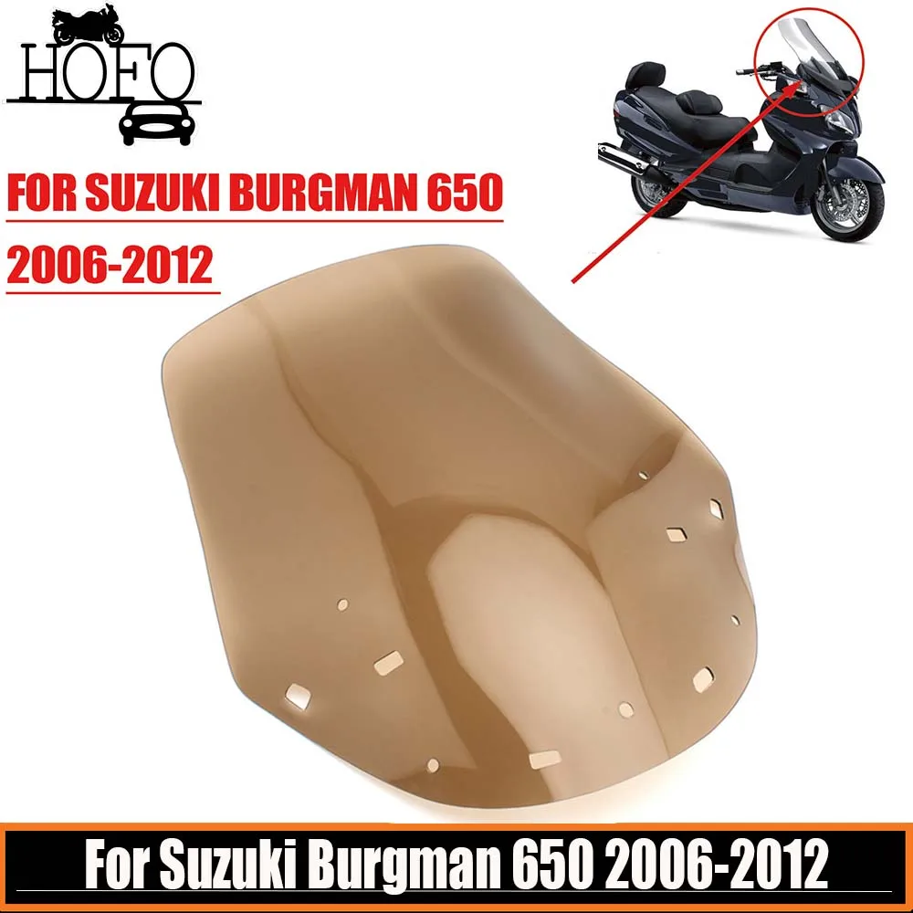 

Acrylic Windscreen Windshield Front Deflector Brown Shield Screen 62CM Motorcycle Accessories For Suzuki Burgman 650 2006-2012