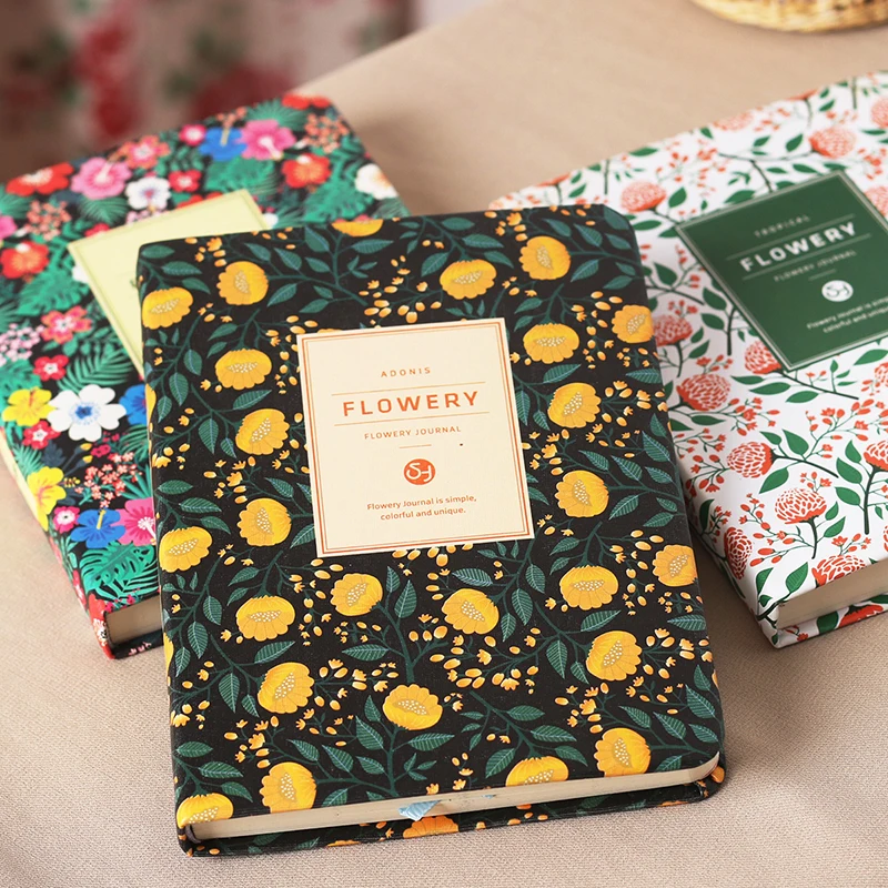 Fresh Flowers Planner Notebook Kawaii A5 A6 Diary Notepad Agenda Budget Planner Schedule Organizer Korean Stationery Office