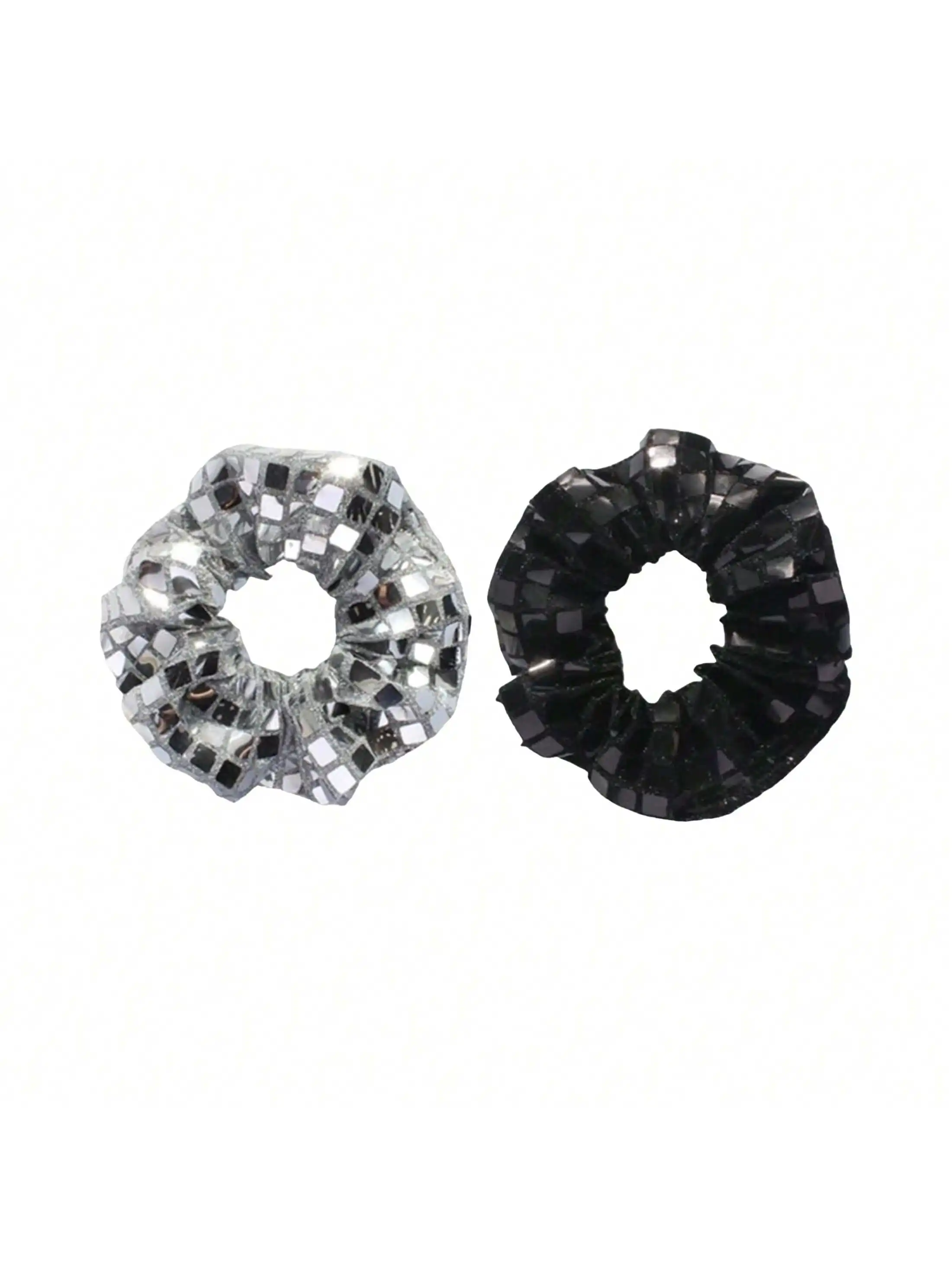 

1PC Square Sequin Scrunchie, Elegant High-Grade Stretchy Hair Tie – Fashionable Hair Accessory for Women & Girls