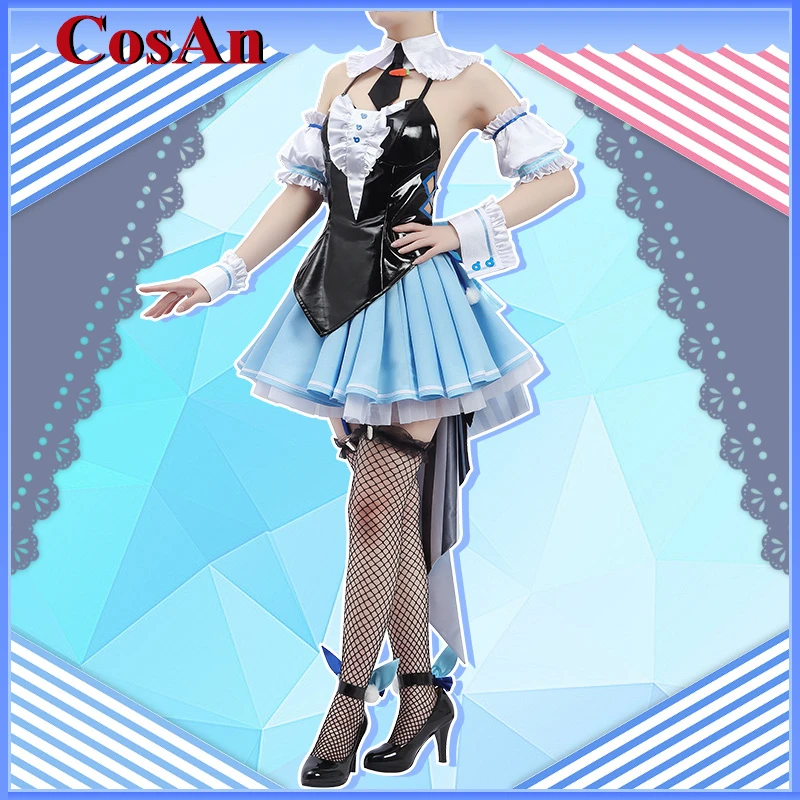 CosAn Anime VTuber Hololive Usada Pekora Cosplay Costume Bunny Girl Sweet Gorgeous New Dress Unisex Party Role Play Clothing