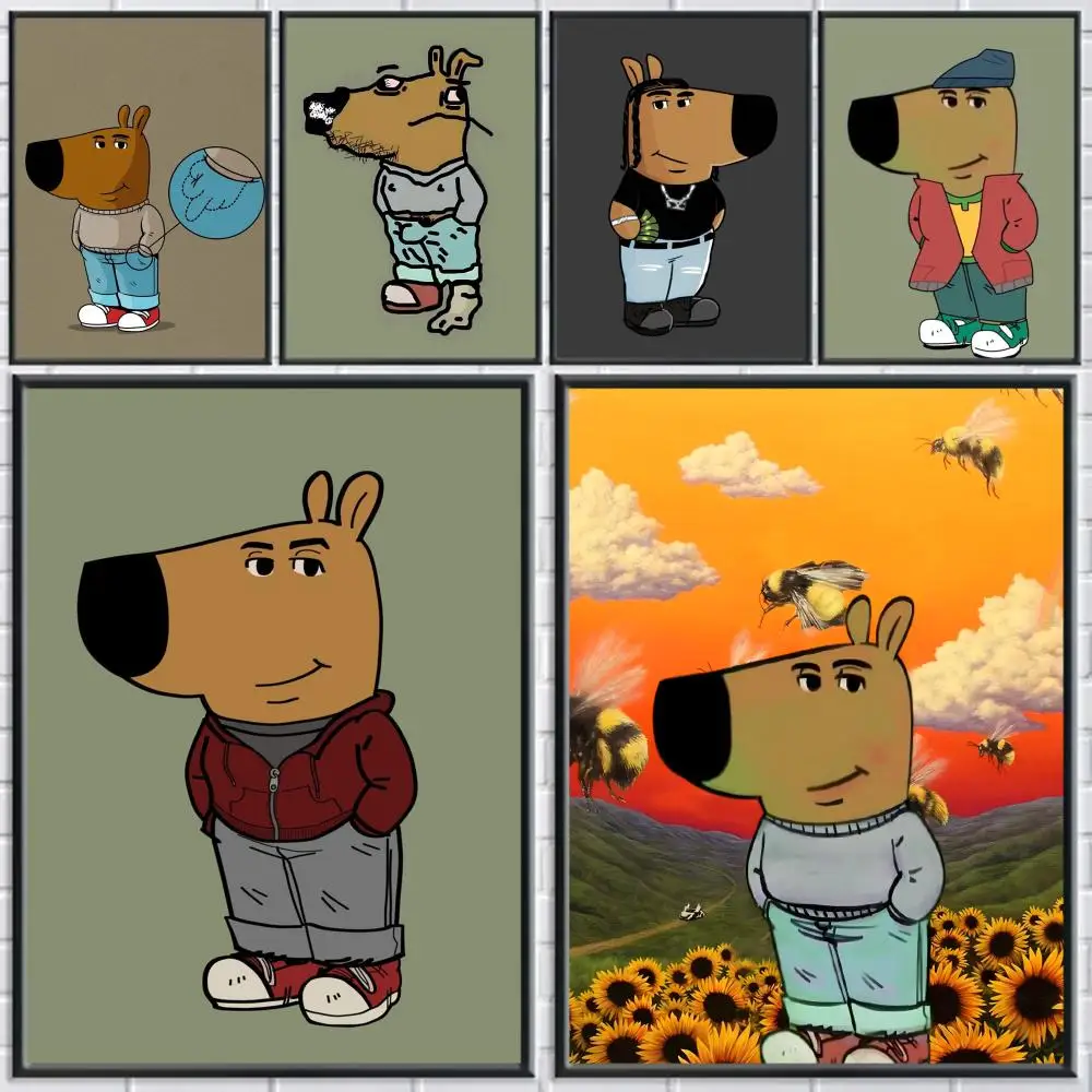 I'm Just A C-Chill Guy Painting Calligraphy Canvas Poster Room Home Wall Decoration Painting Art  Spaces Anti-wrinkle