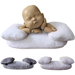 Newborn Photography Props Infant Baby Photography Prop Kid Posing Photo Shoot Studio Pillow Positioner Velvet Nursing Pillow