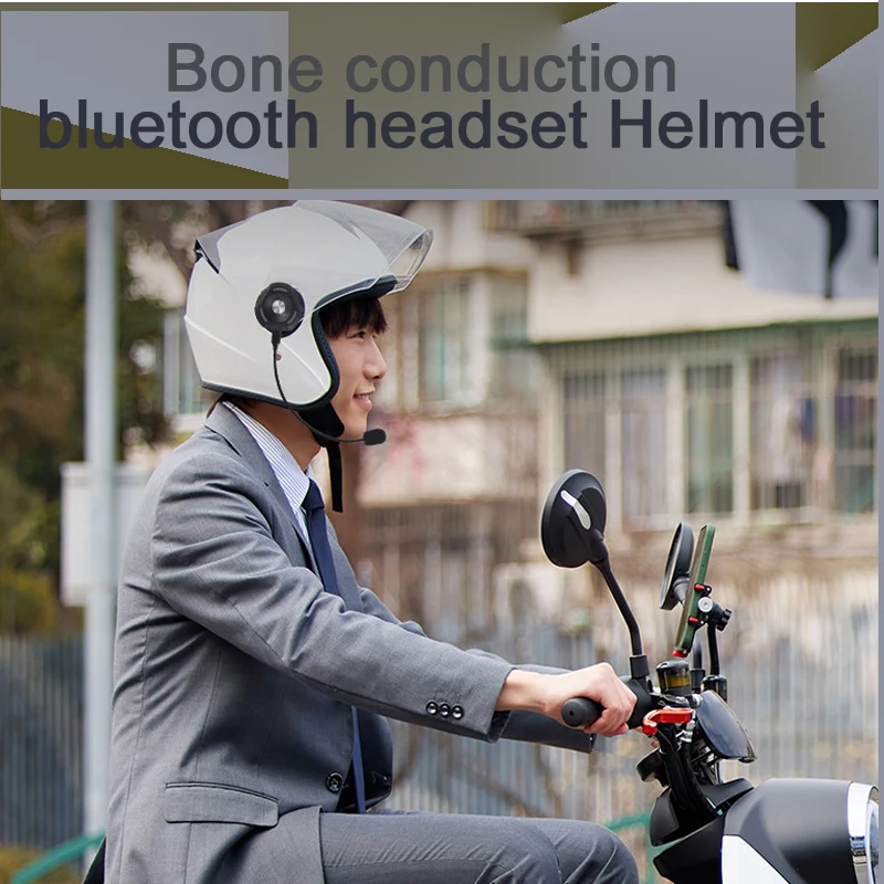 Helmet Bluetooth headset motorcycle helmet bone conduction Bluetooth speaker take away rider waterproof headset