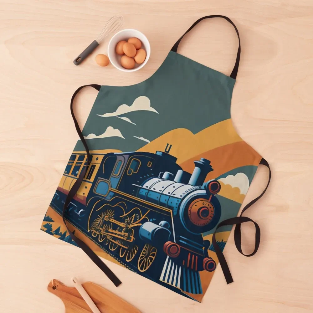 classic train Apron kitchen clothes Cute Kitchen Accessories Apron