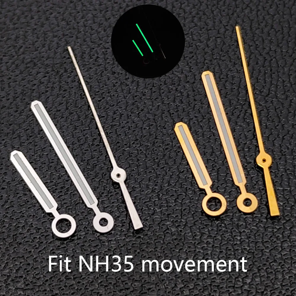 

High quality Green Luminous Watch Hands Accessories Hands For NH35/NH36 Automatic Movement Watch Parts For Wristwatches