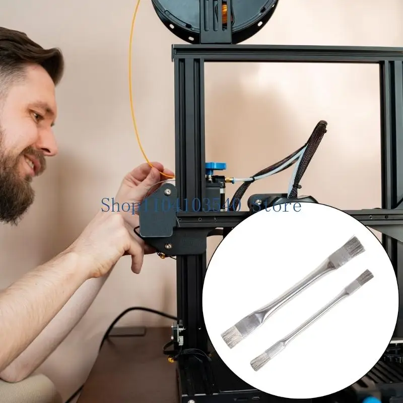 02dc 2pieces فرش الفولاذ الأسلاك الفولاذية الكثيفة الفواس #5