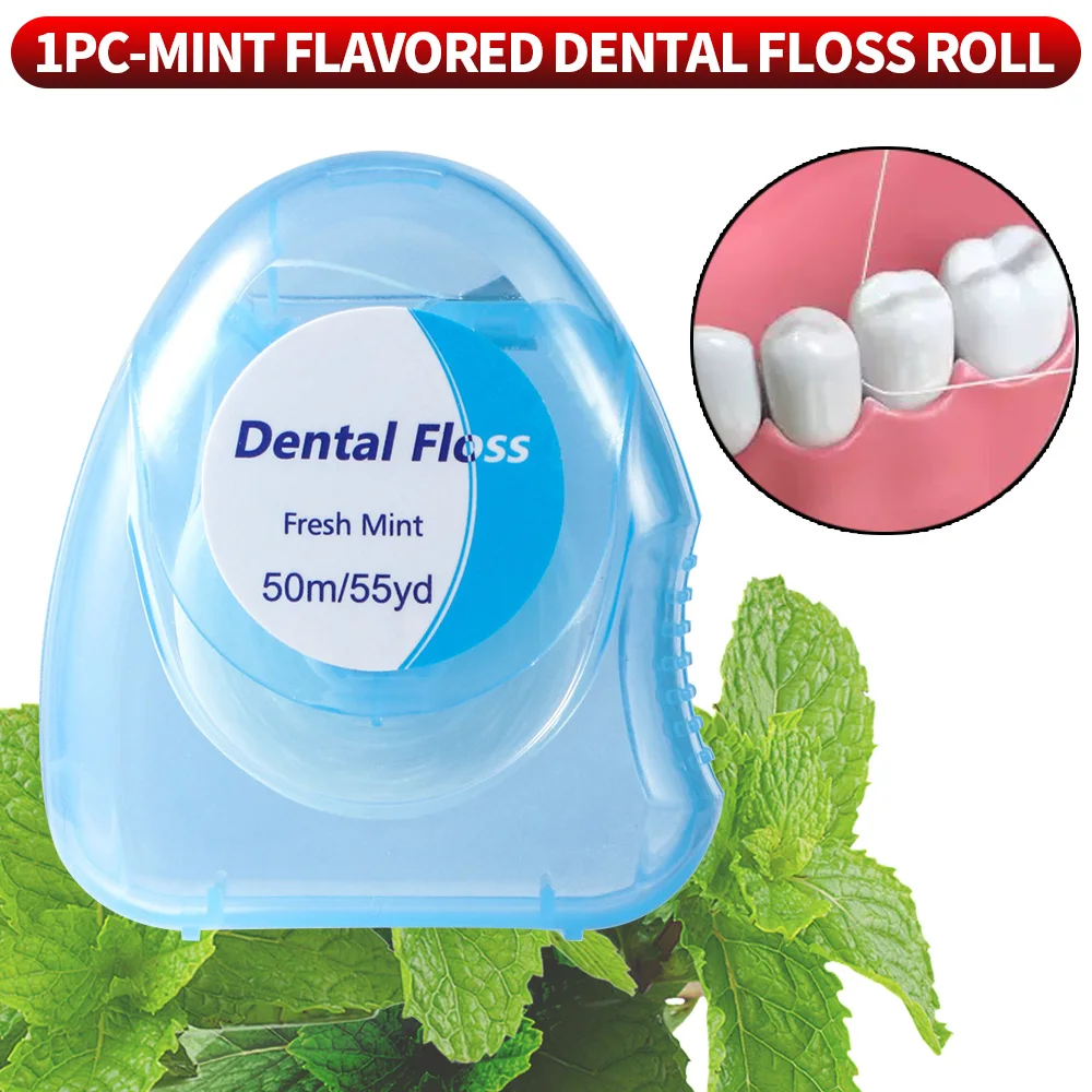 Fil dentaire aromatisé à la menthe, compact, pratique et rapide pour le nettoyage entre les espaces dentaires, 6 pièces/3 pièces/1 pièce