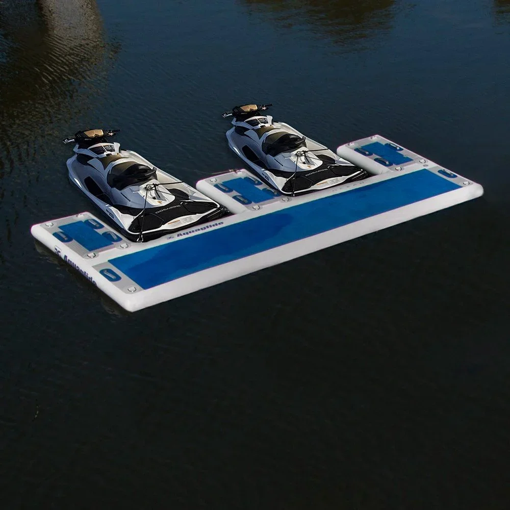 

Factory Wholesale Customized Color Inflatable Platforms Yacht Dock Floating Platform Motor Boat Parking Dock