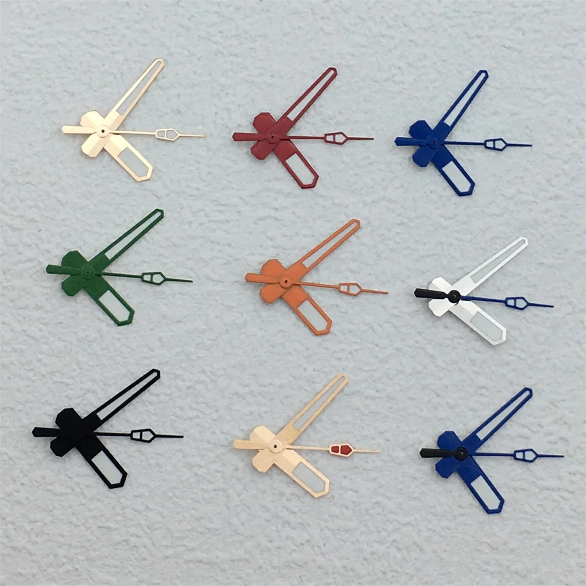 Jam tangan emas tangan NH35 pistol emas mawar perak jam tangan untuk NH34 NH35 NH36 NH38 NH39 NH70 NH72 gerakan jam tangan bercahaya hijau pointer